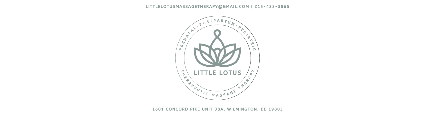 Little Lotus Prenatal Postpartum and Pediatric Therapeautic Massage Therapy in Wilmington Delaware Book Your Massage Now